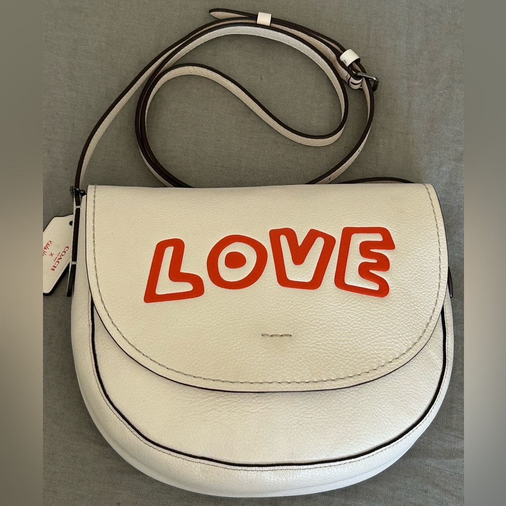 COACH X Keith Haring “Hudson” Grain Leather Crossbody Bag❤️ - Picture 6 of 13